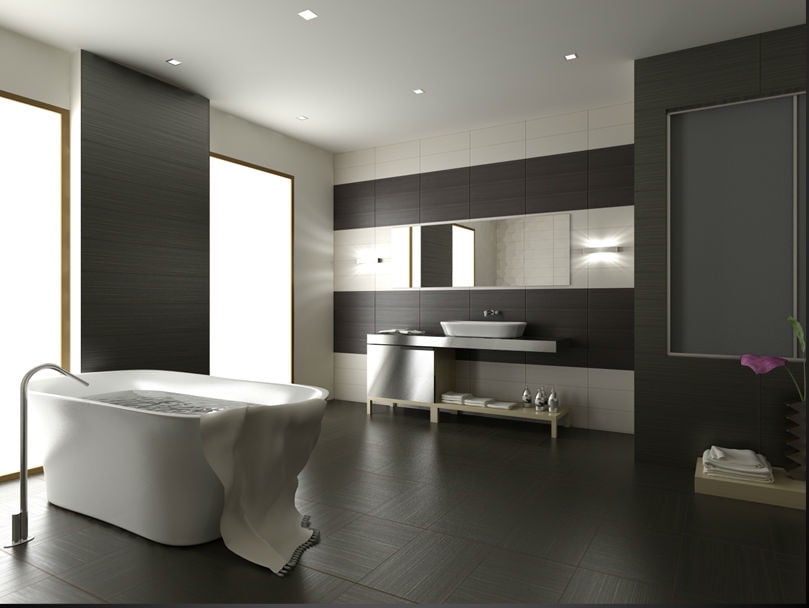 Сочетания серого цвета в интерьере ванной