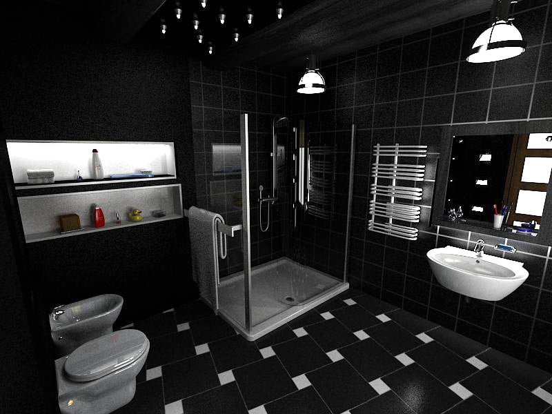 Ванная Комната В Черном Стиле Фото