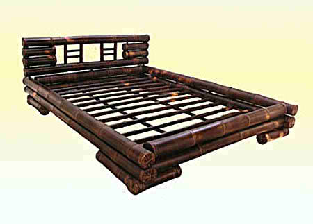 кровать из бамбука венге