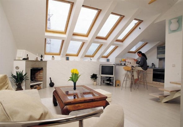 Дизайн мансарды: 10 примеров обустройства пространства под крышей | AD Magazine