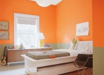 Оранжевая спальня — яркие сны