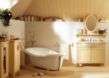 Ванная комната в стиле кантри: особенности и секреты оформления