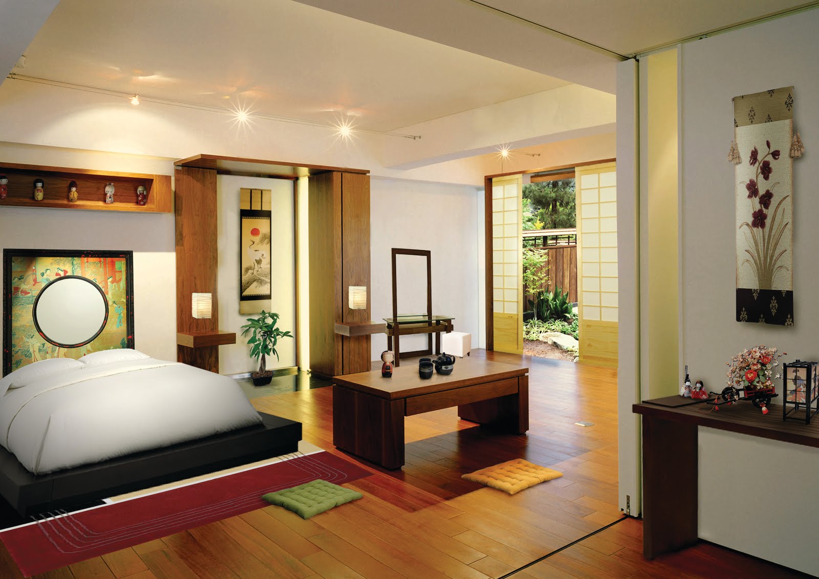 Спальня японский стиль